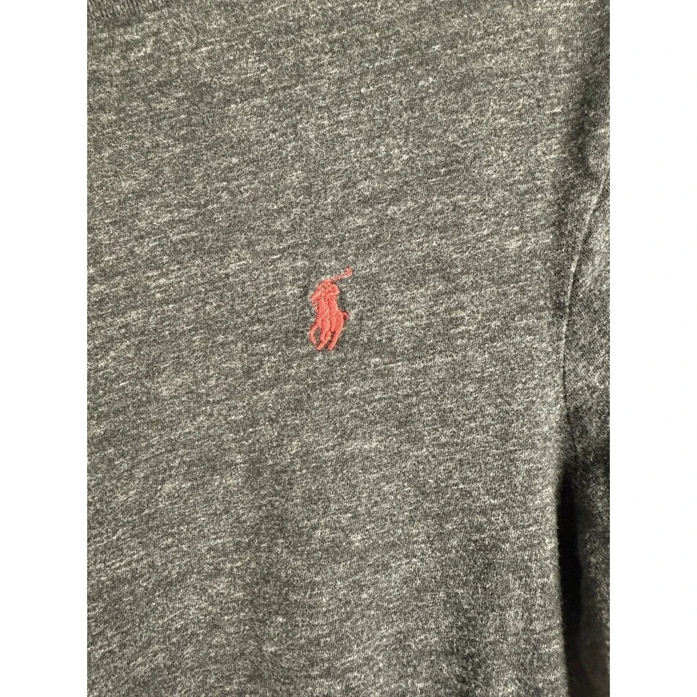 Polo Ralph Lauren Long Sleeve T-Shirt‎ Soft Cotton Casual Charcoal Mens Size S